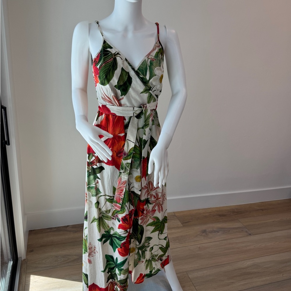 Floral Wrap Dress - Multicolor